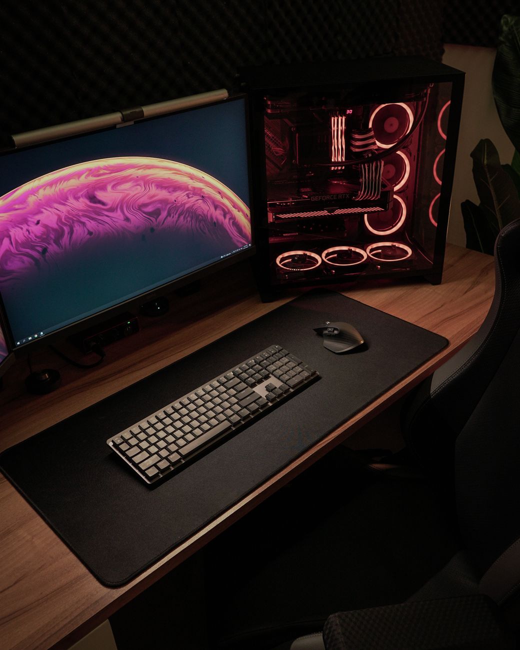 Configuration PC haut de gamme rétro éclairée